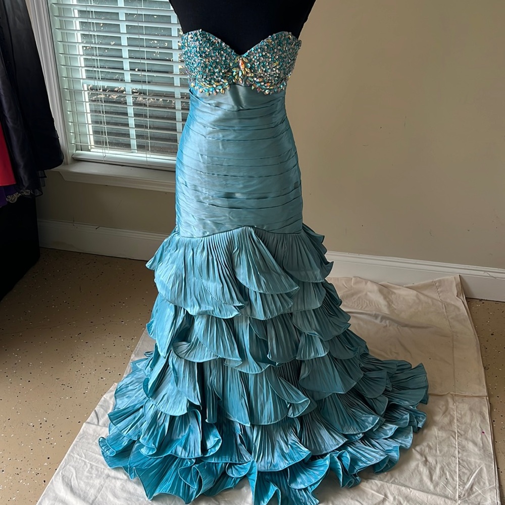 Aqua Formal Gown